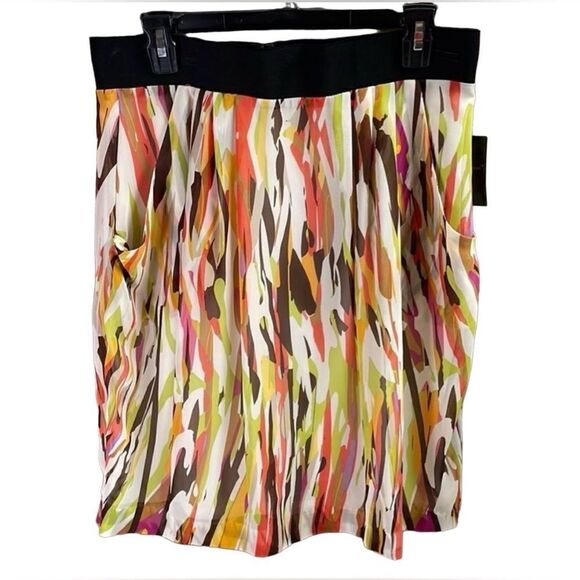 Nue Options NWT Ladies Flowy Above Knee Skirt, Size 12, Multicolor - Picture 1 of 8